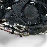 Pot echappement compatible avec Kawasaki Versys 650 2023-2025, Deeptone Inox, Pot echappement racing, ligne complet, fourni avec collecteur spécifique, article sans homologation 