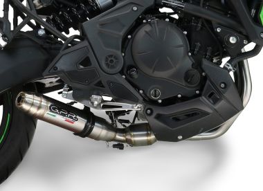 Pot echappement compatible avec Kawasaki Z 650 RS 2024-2025, Deeptone Inox, Pot echappement racing, ligne complet, fourni avec collecteur spécifique, article sans homologation 