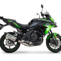 Pot echappement compatible avec Kawasaki Versys 650 2023-2025, Furore-X Titanio, Silencieux homologué pour bruit, échappement complet avec catalyseur et db killer 