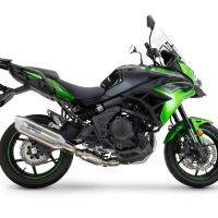 GPR pot echappement compatible avec  Kawasaki Versys 650 2023-2025, Furore-X Acciaio Inox, Silencieux homologué pour bruit, échappement complet avec catalyseur et db killer 
