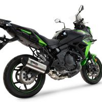 Pot echappement compatible avec Kawasaki Versys 650 2023-2025, Furore-X Titanio, Silencieux homologué pour bruit, échappement complet avec catalyseur et db killer 