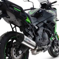 Pot echappement compatible avec Kawasaki Versys 650 2023-2025, Furore-X Titanio, Silencieux homologué pour bruit, échappement complet avec catalyseur et db killer 