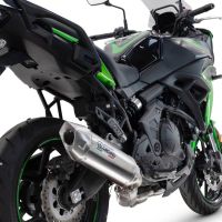 GPR pot echappement compatible avec  Kawasaki Versys 650 2023-2025, Furore-X Acciaio Inox, Silencieux homologué pour bruit, échappement complet avec catalyseur et db killer 