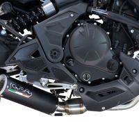 Pot echappement compatible avec Kawasaki Z 650 RS 2024-2025, M3 Black Titanium, Pot d'échappement complet racing, compris de collecteur et db killer amovible, sans homologation 