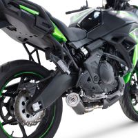GPR pot echappement compatible avec  Kawasaki Versys 650 2023-2025, M3 Black Titanium, Pot d'échappement complet racing, compris de collecteur et db killer amovible, sans homologation 