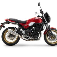 Pot echappement compatible avec Kawasaki Z 650 RS 2024-2025, GP-Revo Titanium, Silencieux homologué pour bruit, échappement complet avec catalyseur et db killer 