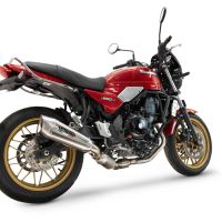 Pot echappement compatible avec Kawasaki Z 650 RS 2024-2025, GP-Revo Titanium, Silencieux homologué pour bruit, échappement complet avec catalyseur et db killer 