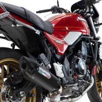 Pot echappement compatible avec Kawasaki Z 650 RS 2024-2025, GP-Revo Black Titanium, Silencieux homologué pour bruit, échappement complet avec catalyseur et db killer 