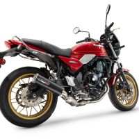 GPR pot echappement compatible avec  Kawasaki Z 650 RS 2024-2025, M3 Black Titanium, Silencieux homologué pour bruit, échappement complet avec catalyseur et db killer 