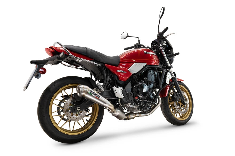 GPR pot echappement compatible avec  Kawasaki Z 650 RS 2024-2025, Powercone Evo, Silencieux homologué pour bruit, échappement complet avec catalyseur et db killer 