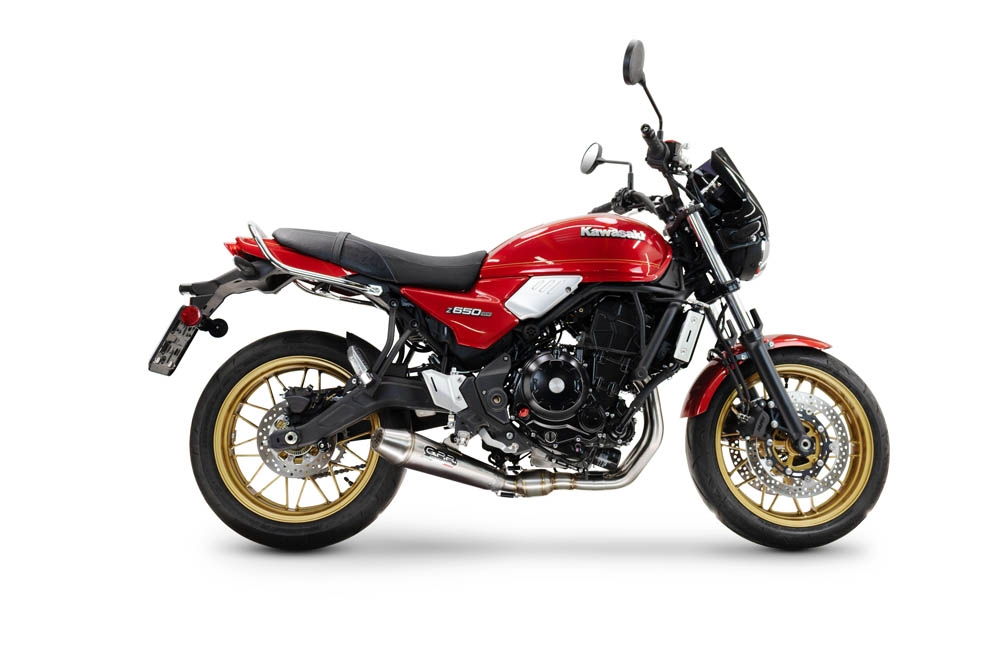 GPR pot echappement compatible avec  Kawasaki Z 650 RS 2024-2025, Ultracone, Pot echappement racing, ligne complet, fourni avec collecteur spécifique, article sans homologation 