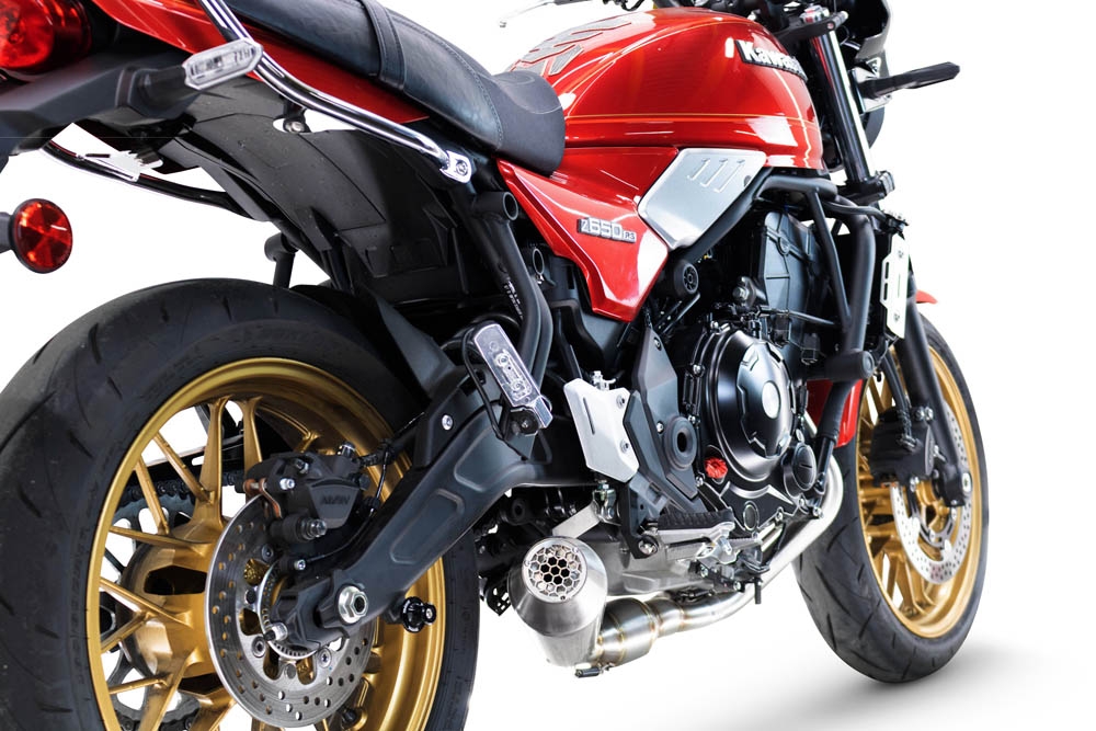 GPR pot echappement compatible avec  Kawasaki Z 650 RS 2024-2025, Ultracone, Pot echappement racing, ligne complet, fourni avec collecteur spécifique, article sans homologation 