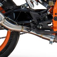GPR pot echappement compatible avec  Ktm Duke 250 2024-2025, Powercone Evo, Échappement légal, homologué,silencieux avec db killer amovible et tuyau de liaison spécifique 