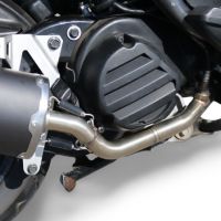 Pot echappement compatible avec Yamaha Zuma 125 2009-2015, Evo4 Road, Homologué et légal, système d'échappement complet avec catalyseur et db killer amovible 
