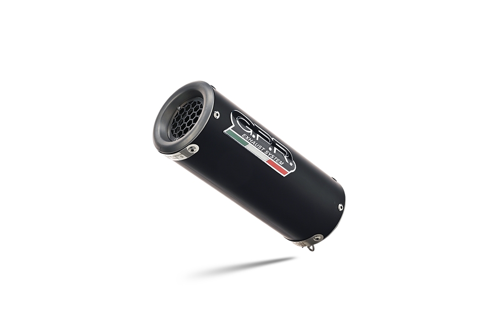 Pot echappement compatible avec Kawasaki Z 900 2020-2020, M3 Black Titanium, Homologué et légal, système d'échappement complet avec catalyseur et db killer amovible 