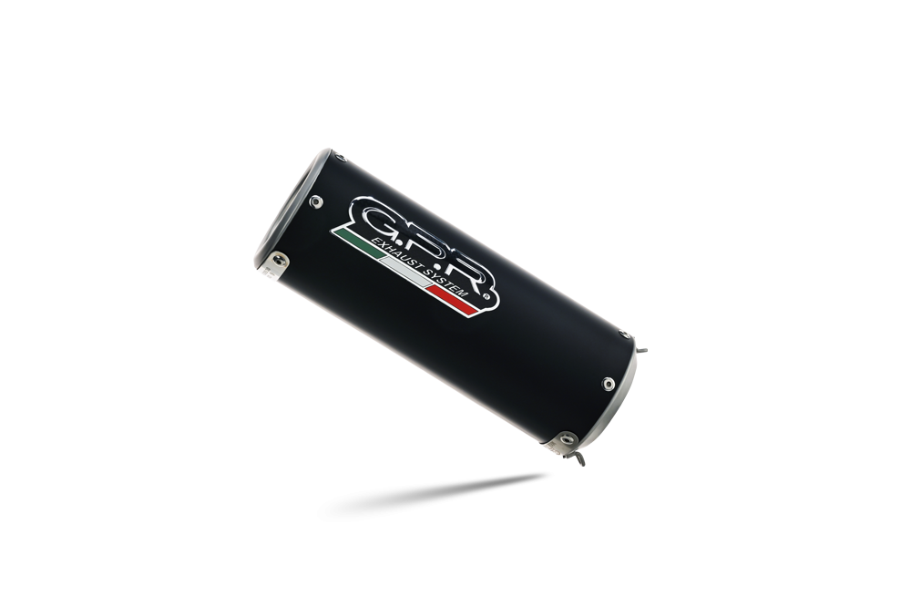 Pot echappement compatible avec Suzuki Gsx-8R 2022-2024, M3 Black Titanium, Pot d'échappement complet racing, compris de collecteur et db killer amovible, sans homologation 