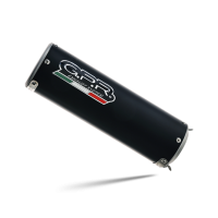 Pot echappement compatible avec Triumph Daytona 660 2023-2025, M3 Black Titanium, Homologué et légal, système d'échappement complet avec catalyseur et db killer amovible 