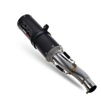 Pot echappement compatible avec Husqvarna Svartpilen 125 2024-2025, M3 Black Titanium, Échappement légal, homologué,silencieux avec db killer amovible et tuyau de liaison spécifique 