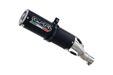 Pot echappement compatible avec Kawasaki Ninja 650 2021-2022, M3 Black Titanium, Pot d'échappement complet racing, compris de collecteur et db killer amovible, sans homologation 
