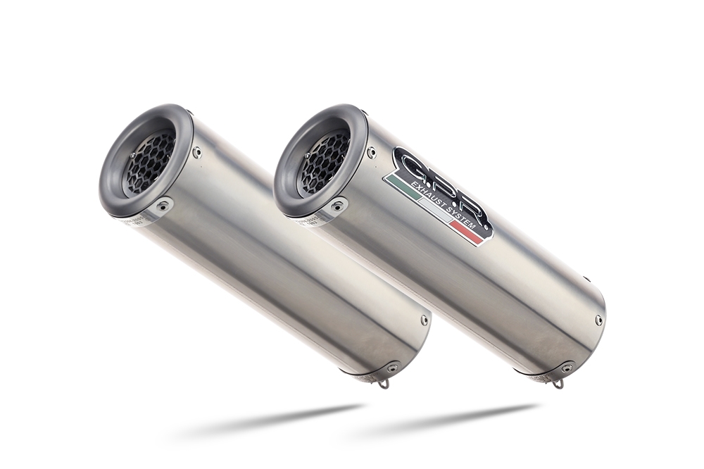 Pot echappement compatible avec Suzuki Hayabusa 1300 2017-2020, M3 Inox , Paire de pot d'échappement homologuées, livrées avec db killer amovible et raccords spécifiques 