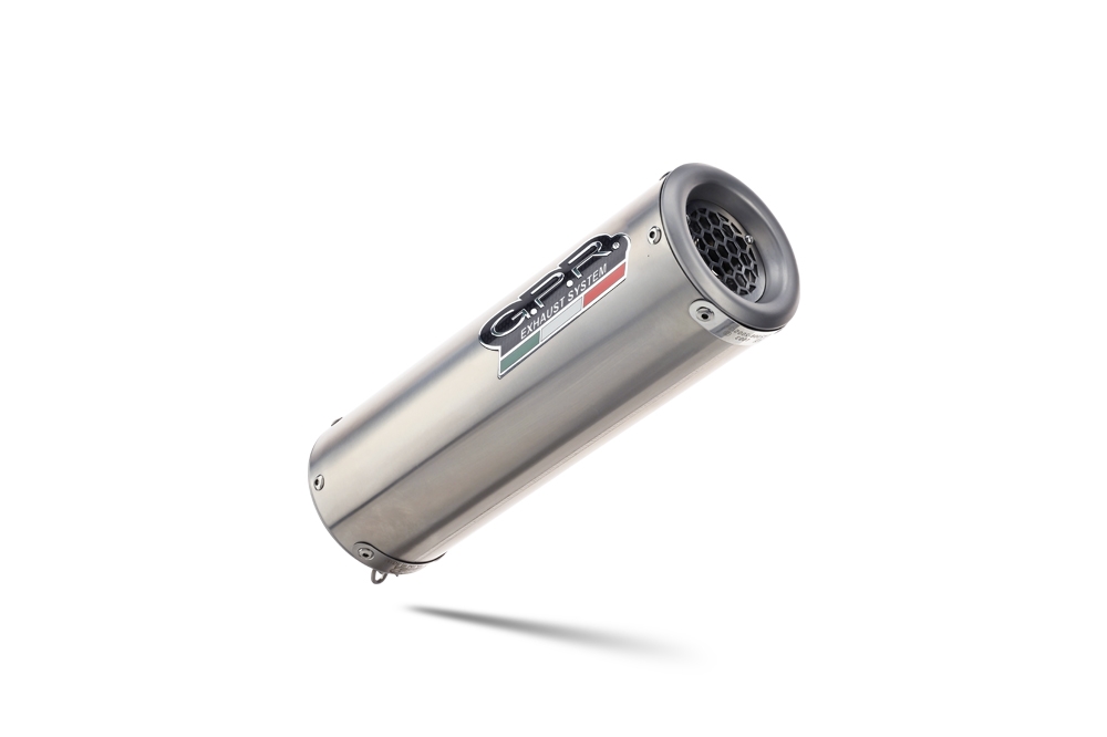 Pot echappement compatible avec Moto Guzzi Griso 1100 2005-2008, M3 Inox , Pot Échappement slip-on homologué, légal, avec db killer amovible, tuyau de liaison et catalyseur 