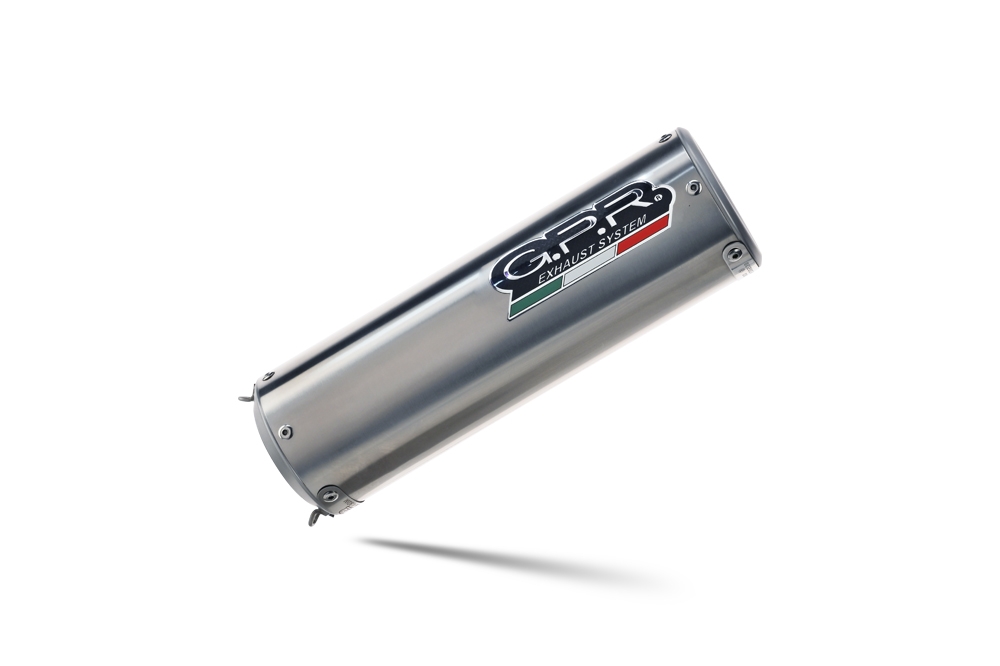 Pot echappement compatible avec Moto Guzzi Griso 1100 2005-2008, M3 Inox , Pot Échappement slip-on homologué, légal, avec db killer amovible, tuyau de liaison et catalyseur 