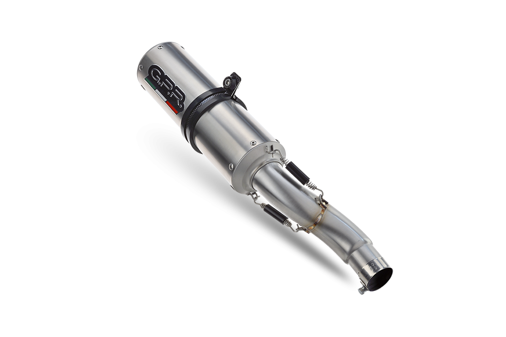 Pot echappement compatible avec Yamaha XSR900 2022-2024, M3 Inox , Homologué et légal, système d'échappement complet avec catalyseur et db killer amovible 