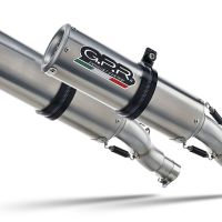 Pot echappement compatible avec Ducati Monster 796 2010-2014, M3 Inox , Paire de pot d'échappement homologuées, livrées avec db killer amovible et raccords spécifiques 