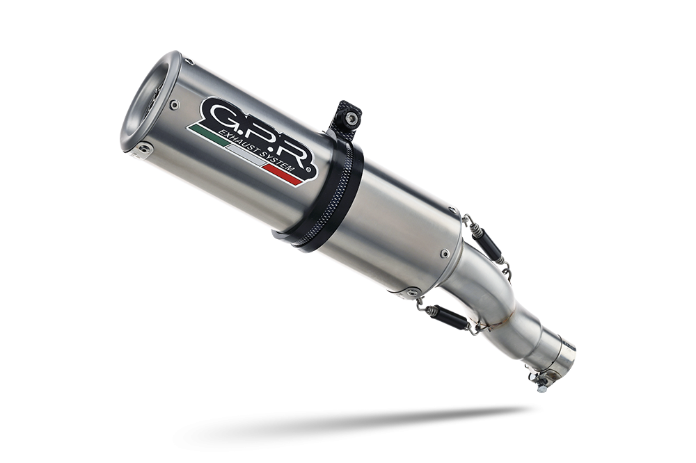Pot echappement compatible avec Yamaha XSR900 2022-2024, M3 Inox , Homologué et légal, système d'échappement complet avec catalyseur et db killer amovible 