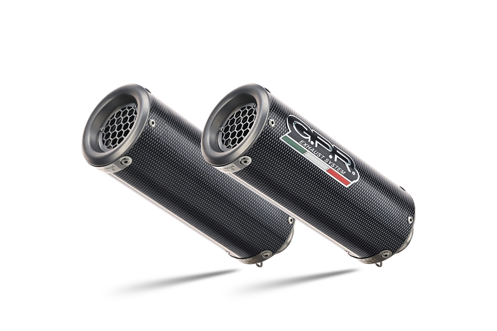 Pot echappement compatible avec Ducati Monster 1100 2009-2010, M3 Poppy , Paire de pot d'échappement homologuées, livrées avec db killer amovible, catalyseurs et raccords spécifiques 