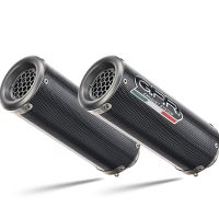 Pot echappement compatible avec Ducati Monster 1100 2009-2010, M3 Poppy , Paire de pot d'échappement homologuées, livrées avec db killer amovible et raccords spécifiques 
