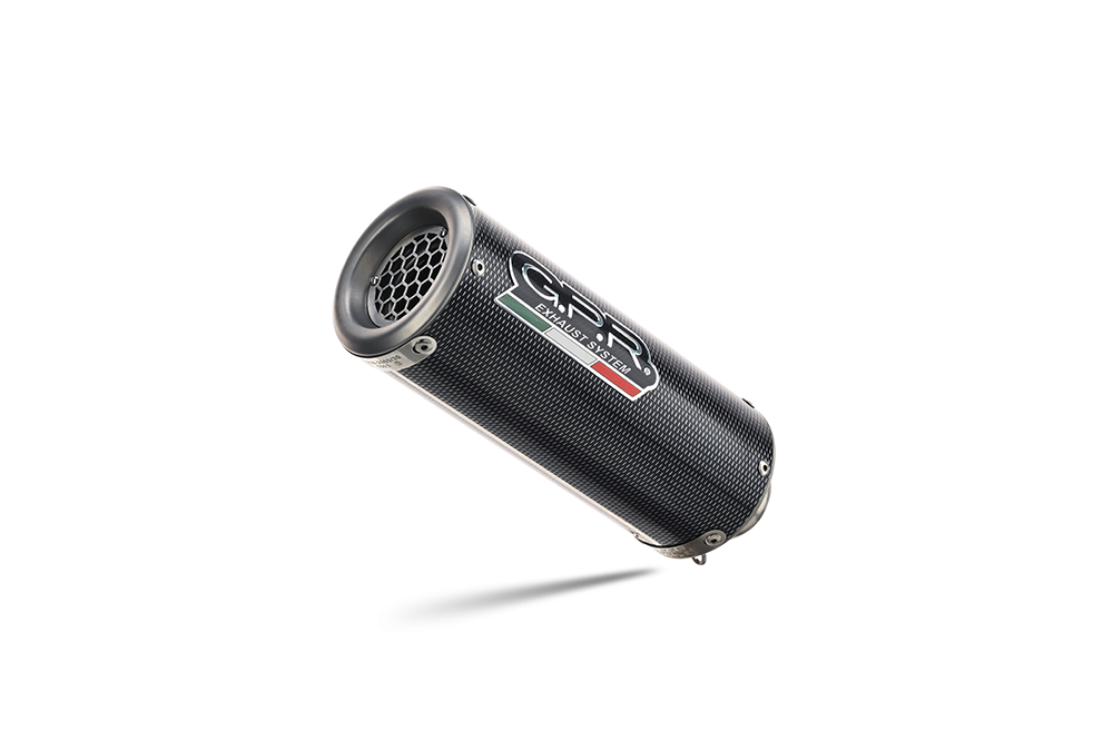 Pot echappement compatible avec Yamaha Mt-07 2021-2024, M3 Poppy , Homologué et légal, système d'échappement complet avec catalyseur et db killer amovible 