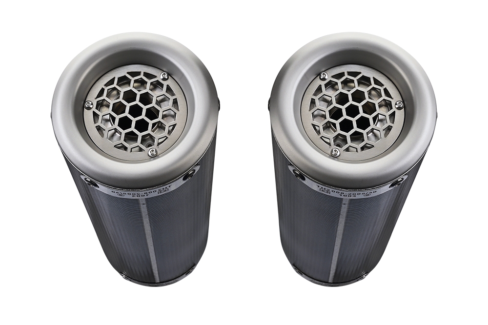 Pot echappement compatible avec Ducati Monster 1100 2009-2010, M3 Poppy , Paire de pot d'échappement homologuées, livrées avec db killer amovible, catalyseurs et raccords spécifiques 