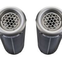 Pot echappement compatible avec Ducati Monster 1100 2009-2010, M3 Poppy , Paire de pot d'échappement homologuées, livrées avec db killer amovible, catalyseurs et raccords spécifiques 