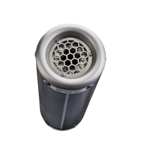 Pot echappement compatible avec Keeway Rkf 125 2021-2023, M3 Poppy , Homologué et légal, système d'échappement complet avec catalyseur et db killer amovible 