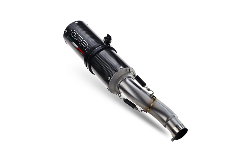 Pot echappement compatible avec Kawasaki Versys 650 2006-2014, M3 Poppy , Échappement légal, homologué,silencieux avec db killer amovible et tuyau de liaison spécifique 