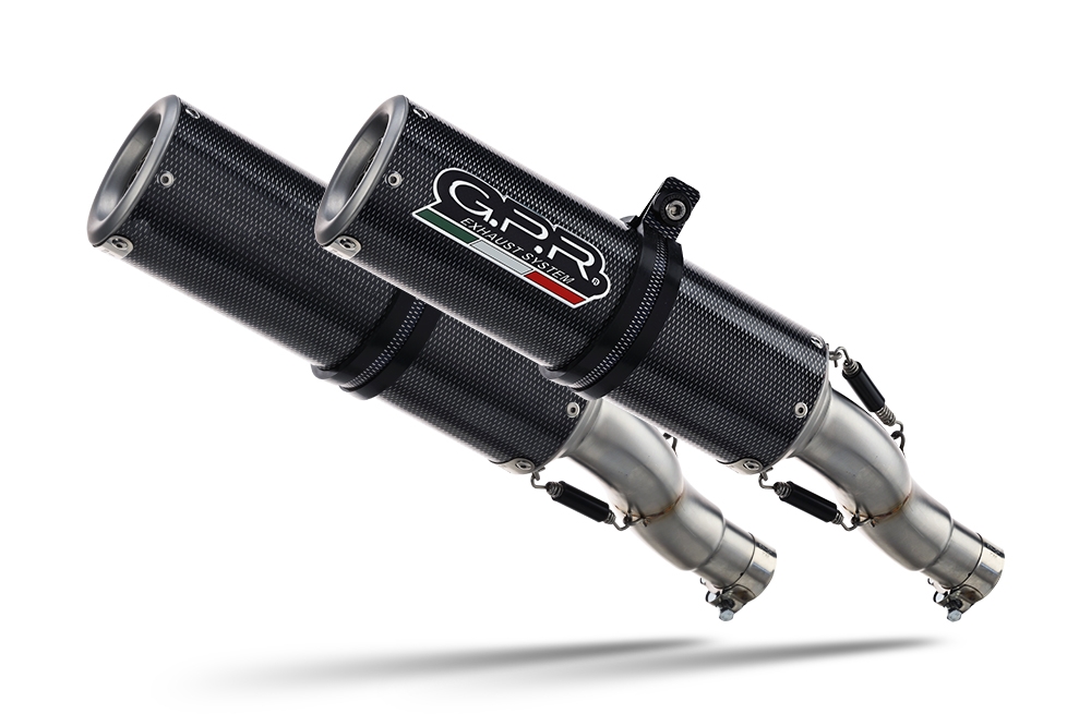 Pot echappement compatible avec Ducati Monster 1100 2009-2010, M3 Poppy , Paire de pot d'échappement homologuées, livrées avec db killer amovible, catalyseurs et raccords spécifiques 