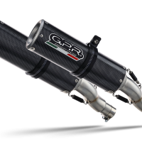 Pot echappement compatible avec Honda Vtr 1000 Sp-2 RC51 2002-2006, M3 Poppy , Paire de pot d'échappement homologuées, livrées avec db killer amovible et raccords spécifiques 