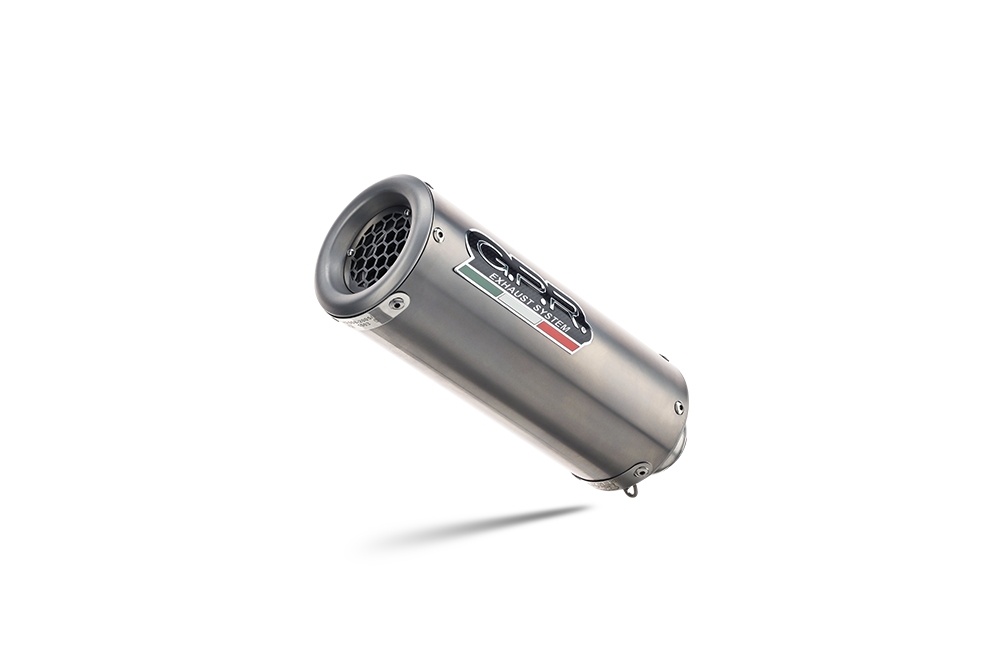 Pot echappement compatible avec Kawasaki Versys 650 2006-2014, M3 Titanium Natural, Échappement légal, homologué,silencieux avec db killer amovible et tuyau de liaison spécifique 