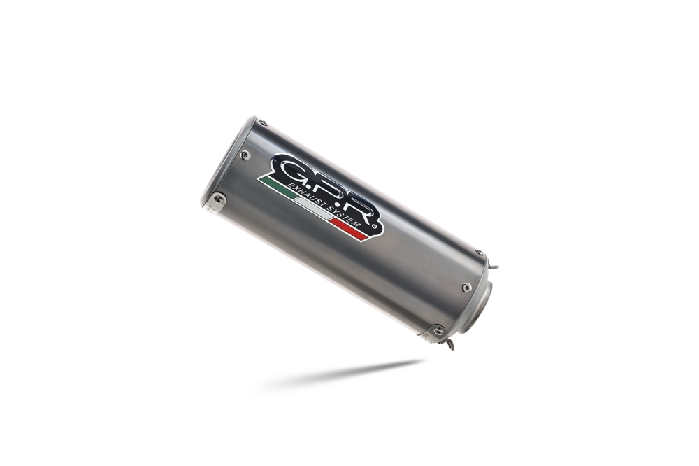 Pot echappement compatible avec Kawasaki Versys 650 2006-2014, M3 Titanium Natural, Échappement légal, homologué,silencieux avec db killer amovible et tuyau de liaison spécifique 