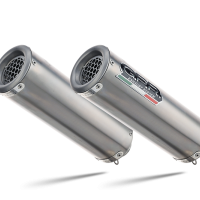 Pot echappement compatible avec Ducati 996 -S -SPS 1998-2001, M3 Titanium Natural, Paire de pot échappement homologué et légal, silencieux avec mi-collecteur y db killer amovible 