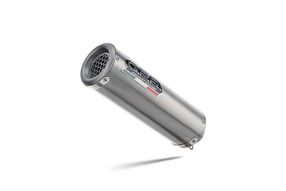 Pot echappement compatible avec Bmw R 1250 R -Rs 2021-2024, M3 Titanium Natural, Échappement légal, homologué,silencieux avec db killer amovible et tuyau de liaison spécifique 