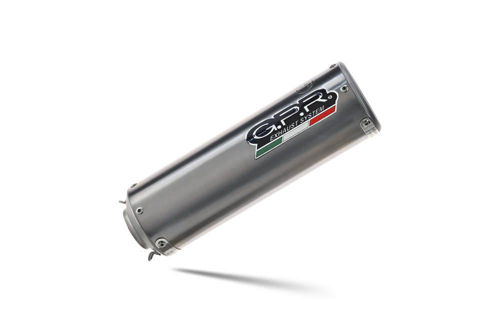 Pot echappement compatible avec Bmw R Nine-T 1200 -Pure -Racer -Urban G-S 2017-2023, M3 Titanium Natural, Échappement légal, homologué,silencieux avec db killer amovible et tuyau de liaison spécifique 