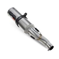 Pot echappement compatible avec Kawasaki Versys 650 2006-2014, M3 Titanium Natural, Échappement légal, homologué,silencieux avec db killer amovible et tuyau de liaison spécifique 
