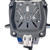 GPR TECH compatible with  Royal Enfield Himalayan 450 2024/2025 e5 Plus Plaque de montage spécifique Top Case ALPITECH 35 LT compatible avec le porte-bagages d'origine, en acier inoxydable fabriqué avec 4 points d'ancrage