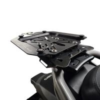 Top case GPR TECH compatible with  Hero Xpulse 200 4V 2025/2026 E5 plus Top Case Alpitech en aluminium, couleur noire avec plaque spécifique incluse Capacité Litres 26