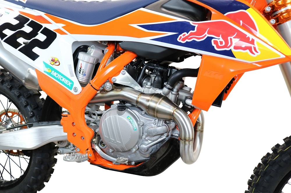 GPR pot echappement compatible avec  Gas Gas MC 450F 2021-2023, Pentacross FULL Titanium, Pot d'échappement complet racing, compris de collecteur et db killer amovible, sans homologation 