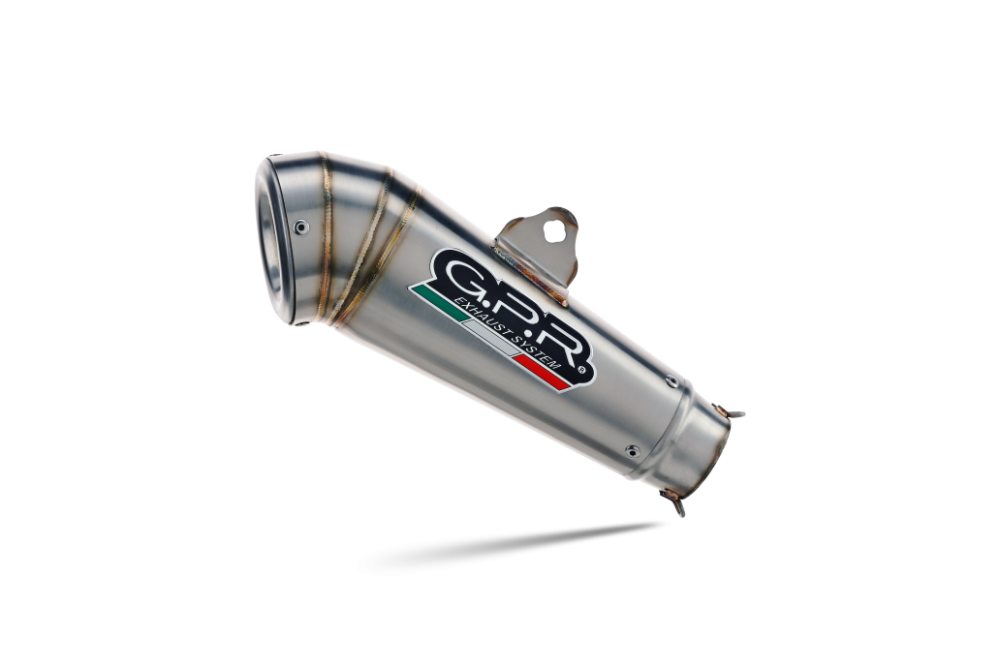 Pot echappement compatible avec Yamaha XSR900 2022-2024, Powercone Evo, Homologué et légal, système d'échappement complet avec catalyseur et db killer amovible 