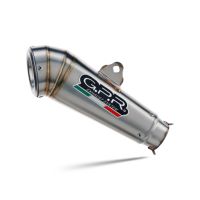 Pot echappement compatible avec Aprilia RS 457 2024-2025, Powercone Evo, Homologué et légal, système d'échappement complet avec catalyseur et db killer amovible 