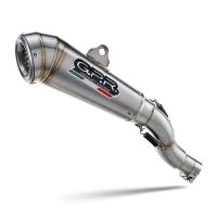 Pot echappement compatible avec Aprilia RS 457 2024-2025, Powercone Evo, Homologué et légal, système d'échappement complet avec catalyseur et db killer amovible 